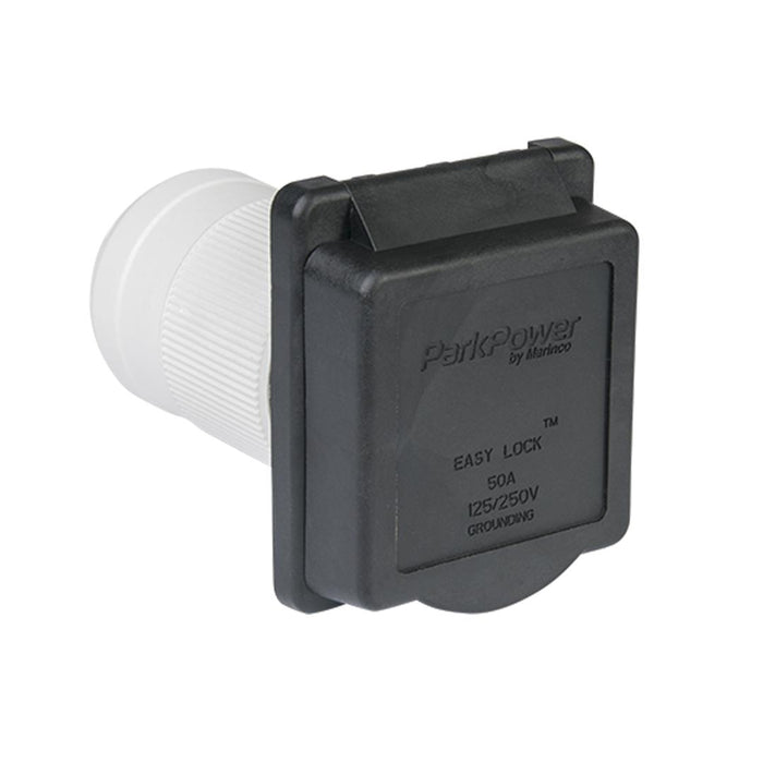 50 Amp RV Inlet - Black