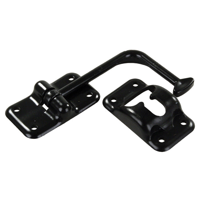 JR Products Plastic 90 Degree T-Style Door Holder - Black, 6"